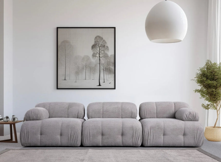 Petite 3 3-Sitzer Sofa in Hellgrau, 290x95 cm von Atelier Del Sofa – Bild 1