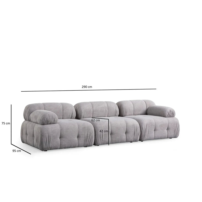 Petite 3 3-Sitzer Sofa, 290x95 cm - ZEN ZONE Furniture