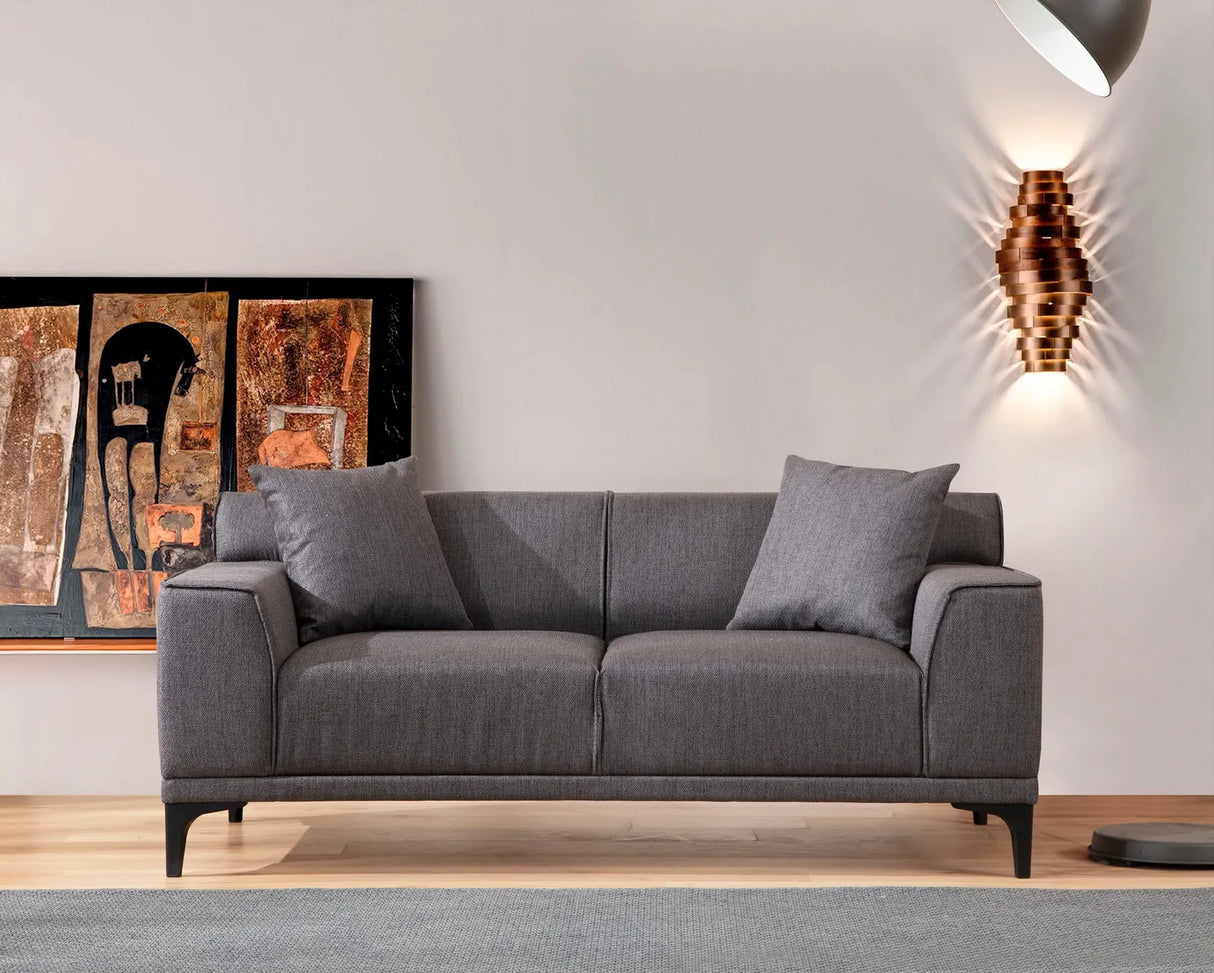 Petra 2-Sitzer Sofa in Anthrazit, 165x87 cm von Atelier Del Sofa – Bild 1