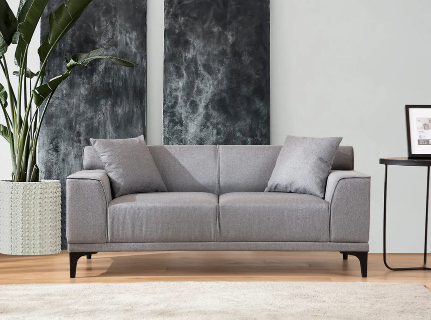 Petra 2-Sitzer Sofa in Hellgrau, 165x87 cm von Atelier Del Sofa – Bild 1
