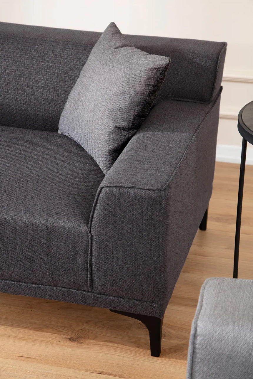Petra 3-Sitzer Sofa in Anthrazit, 215x87 cm von Atelier Del Sofa – Bild 3