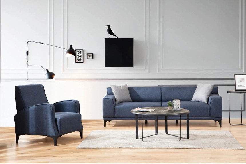 Petra 3-Sitzer Sofa in Blau, 165x87 cm von Atelier Del Sofa – Bild 4