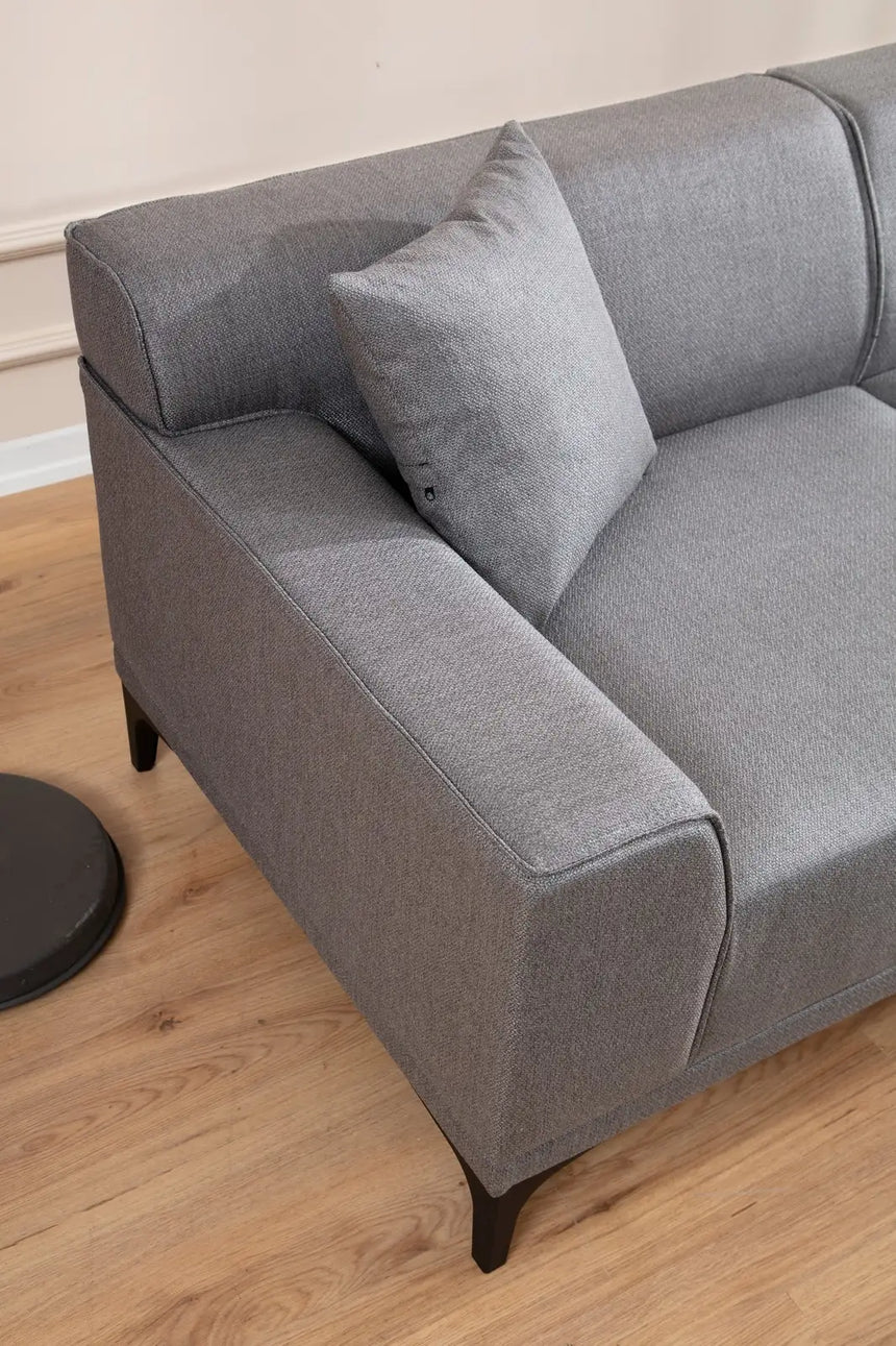 Petra Ecksofa, Rechte Seite, in Hellgrau, 250x145 cm von Atelier Del Sofa – Bild 5