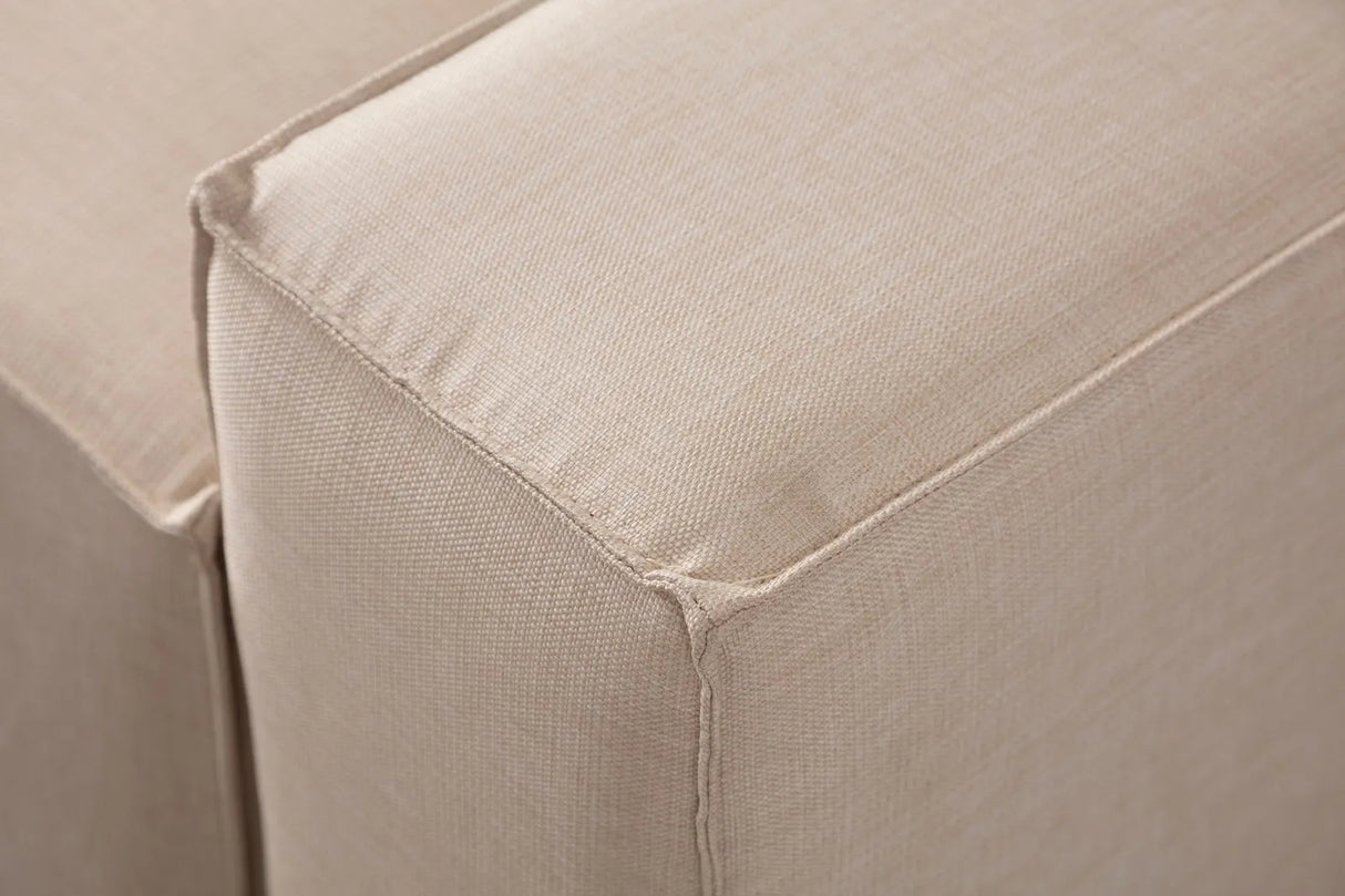 Pırlo Eckschlafsofa, Linke Seite, in Ecru, 260x170 cm von Atelier Del Sofa – Bild 15