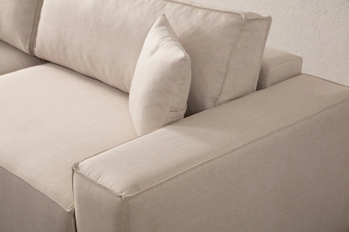 Pırlo Eckschlafsofa, Linke Seite, in Ecru, 260x170 cm von Atelier Del Sofa – Bild 16