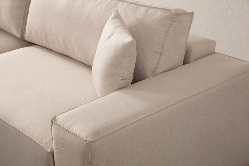 Pırlo Eckschlafsofa, Linke Seite, in Ecru, 260x170 cm von Atelier Del Sofa – Bild 16