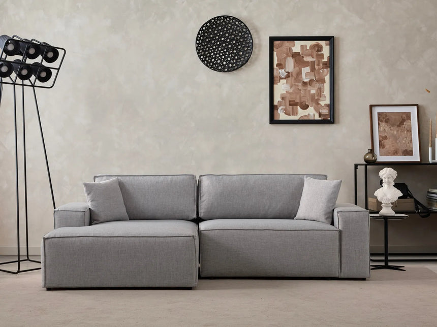 Pırlo Eckschlafsofa, Linke Seite, in Hellgrau, 260x170 cm von Atelier Del Sofa – Bild 2