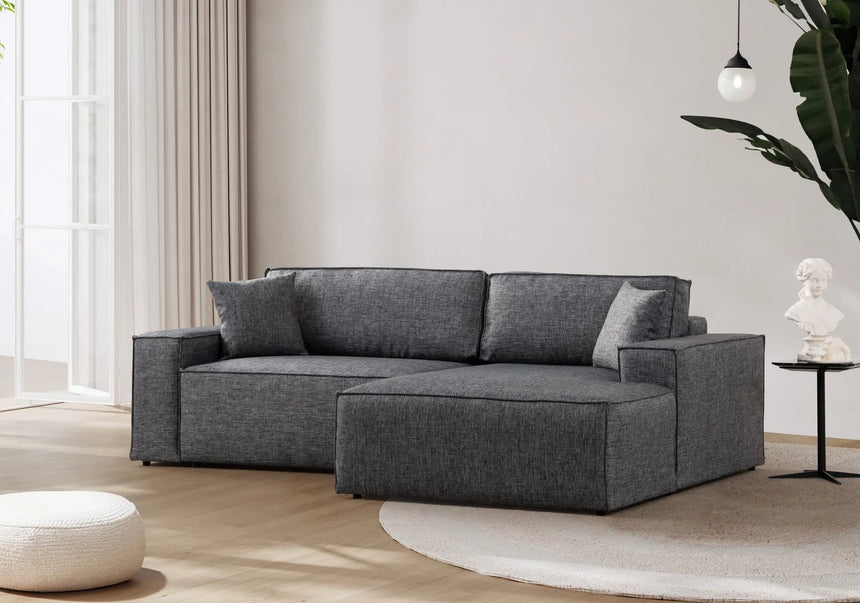 Pırlo Eckschlafsofa, Rechte Seite, in Dunkelgrau, 260x170 cm von Atelier Del Sofa – Bild 2