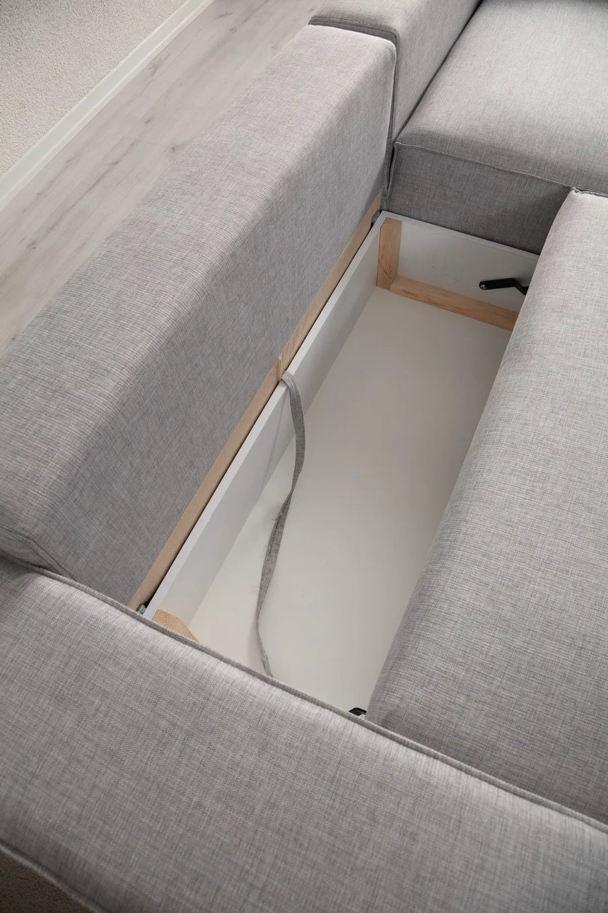 Pırlo Eckschlafsofa, Rechte Seite, in Hellgrau, 260x170 cm von Atelier Del Sofa – Bild 16