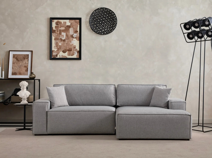 Pırlo Eckschlafsofa, Rechte Seite, in Hellgrau, 260x170 cm von Atelier Del Sofa – Bild 2