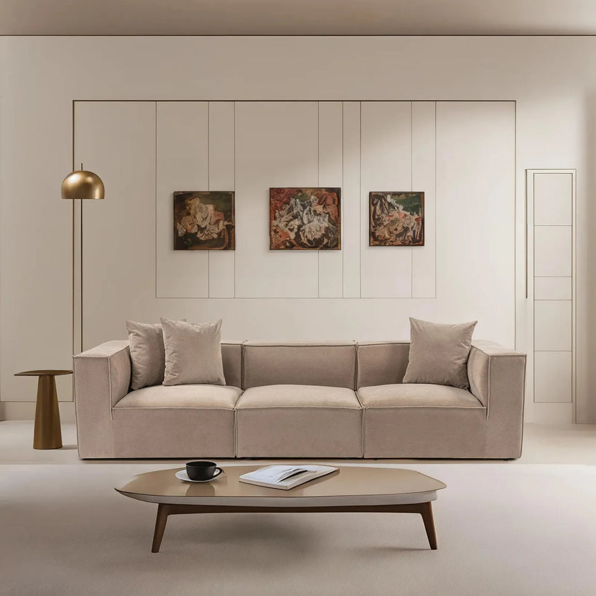 Sora 3-Sitzer Sofa in Cappuccino, 270x65 cm von Atelier Del Sofa – Bild 1