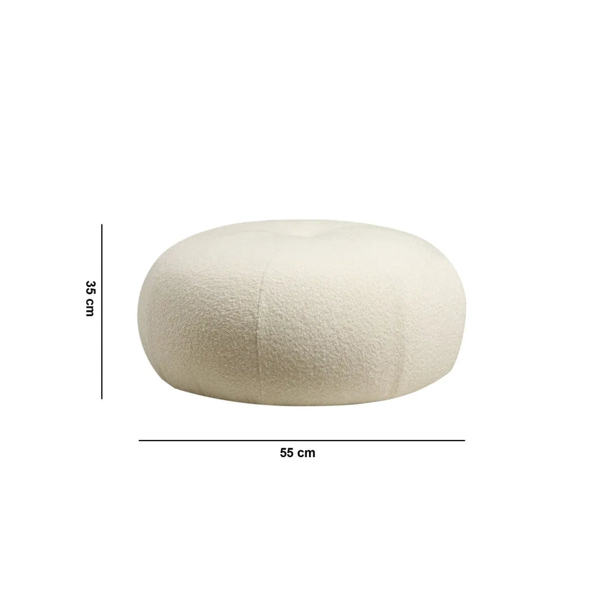 Tina Pouf aus Stoff, 55x35 cm - ZEN ZONE Furniture