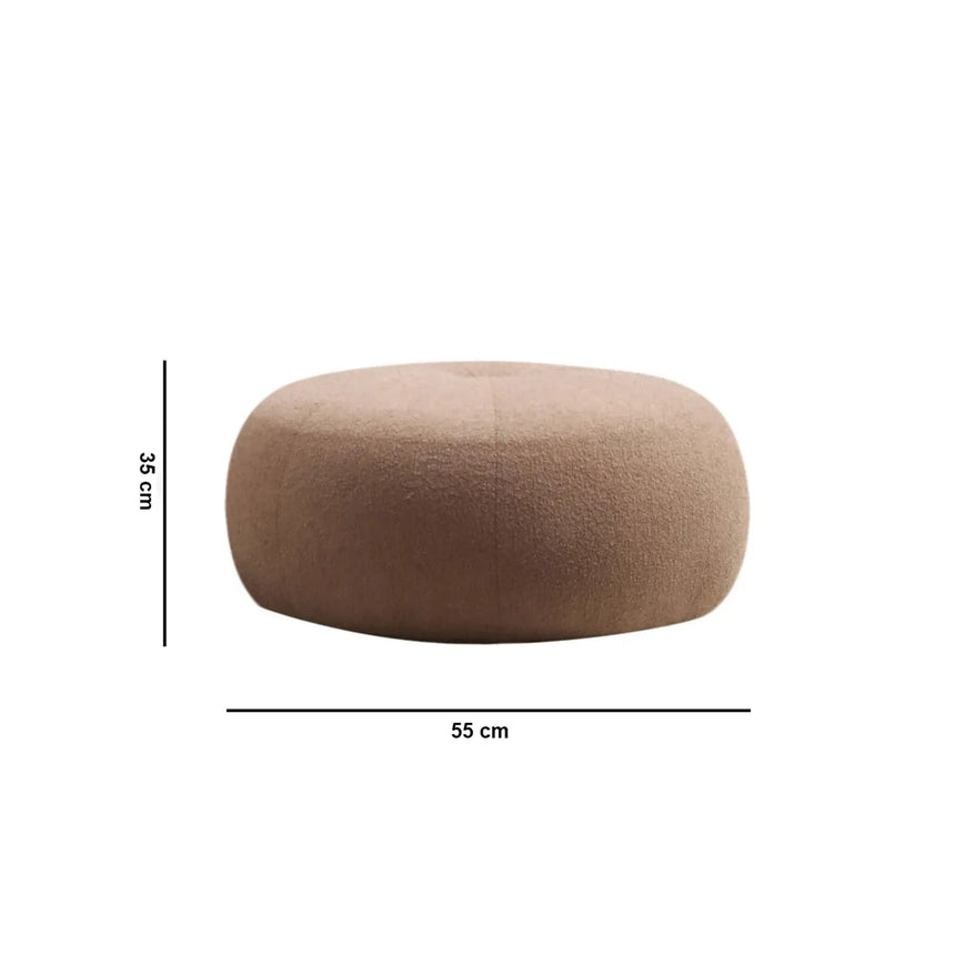 Tina Pouf aus Stoff, 55x35 cm - ZEN ZONE Furniture