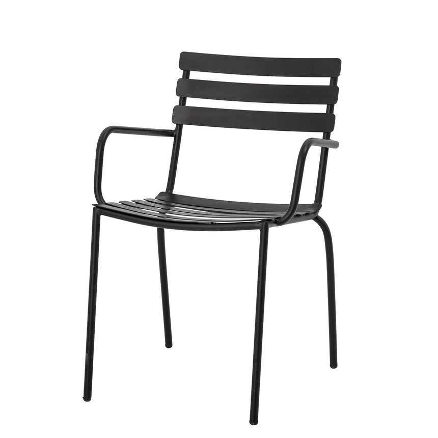 Monsi Gartenstuhl, Schwarz, Verzinktes Metall - ZEN ZONE Furniture