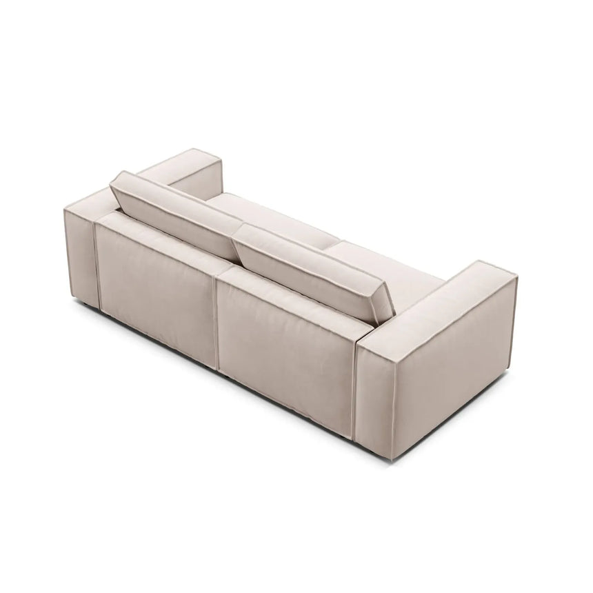 Pola 3-Sitzer Sofa aus Samt oder Strukturstoff, 236x103 cm - ZEN ZONE Furniture