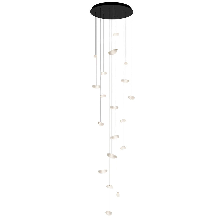 CHRYSTAL Kronleuchter - Rund Lang - ZEN ZONE Furniture