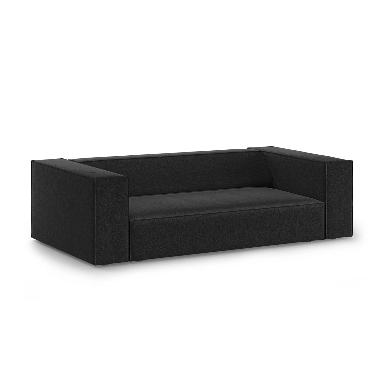 Arendal 2-Sitzer Sofa aus Chenille in Schwarz (Haga 19), 180x102x70 cm von Cosmopolitan Design – Bild 3