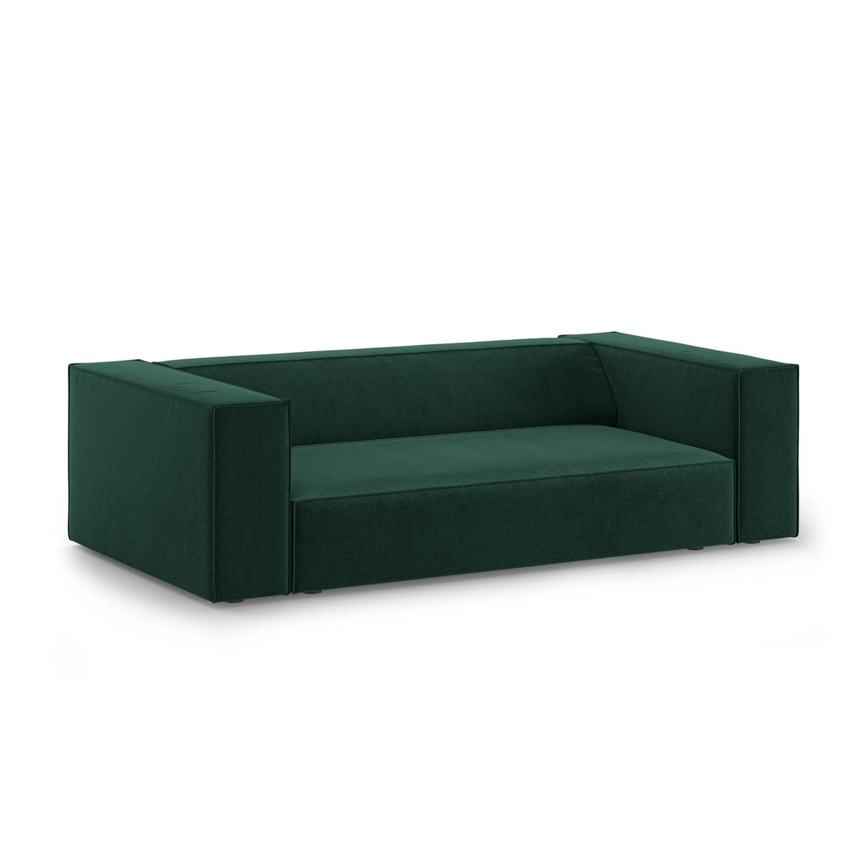 Arendal 2-Sitzer Sofa aus Chenille mit Cordoptik in Flaschengrün (Brave Me 10), 180x102x70 cm von Cosmopolitan Design – Bild 3