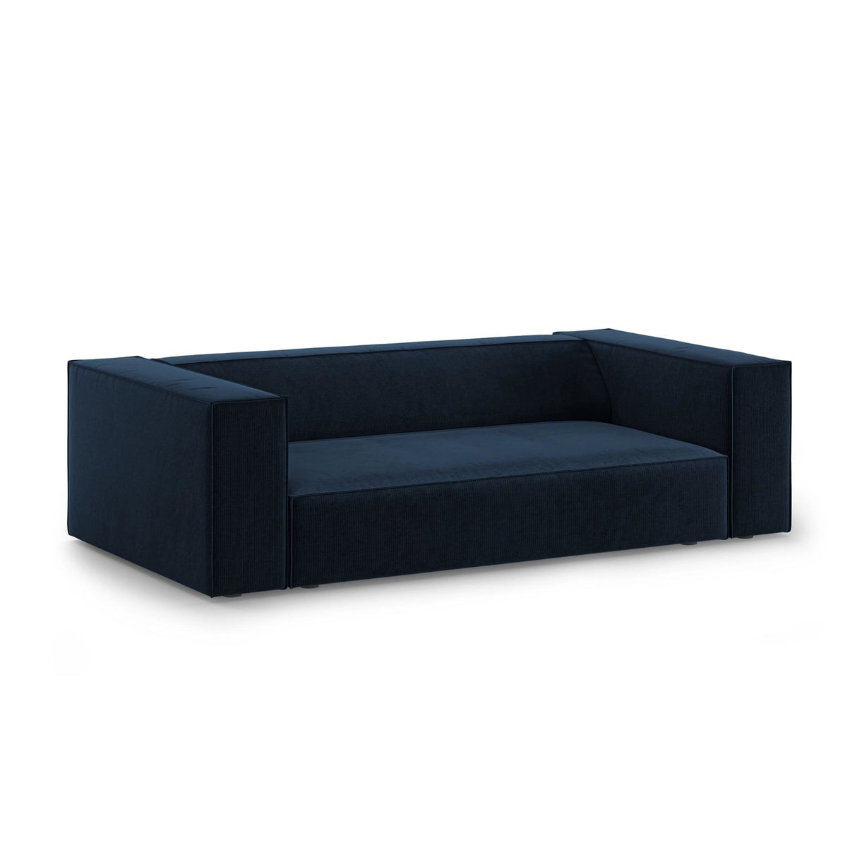 Arendal 2-Sitzer Sofa aus Chenille mit Cordoptik in Königsblau (Brave Me 7), 180x102x70 cm von Cosmopolitan Design – Bild 3