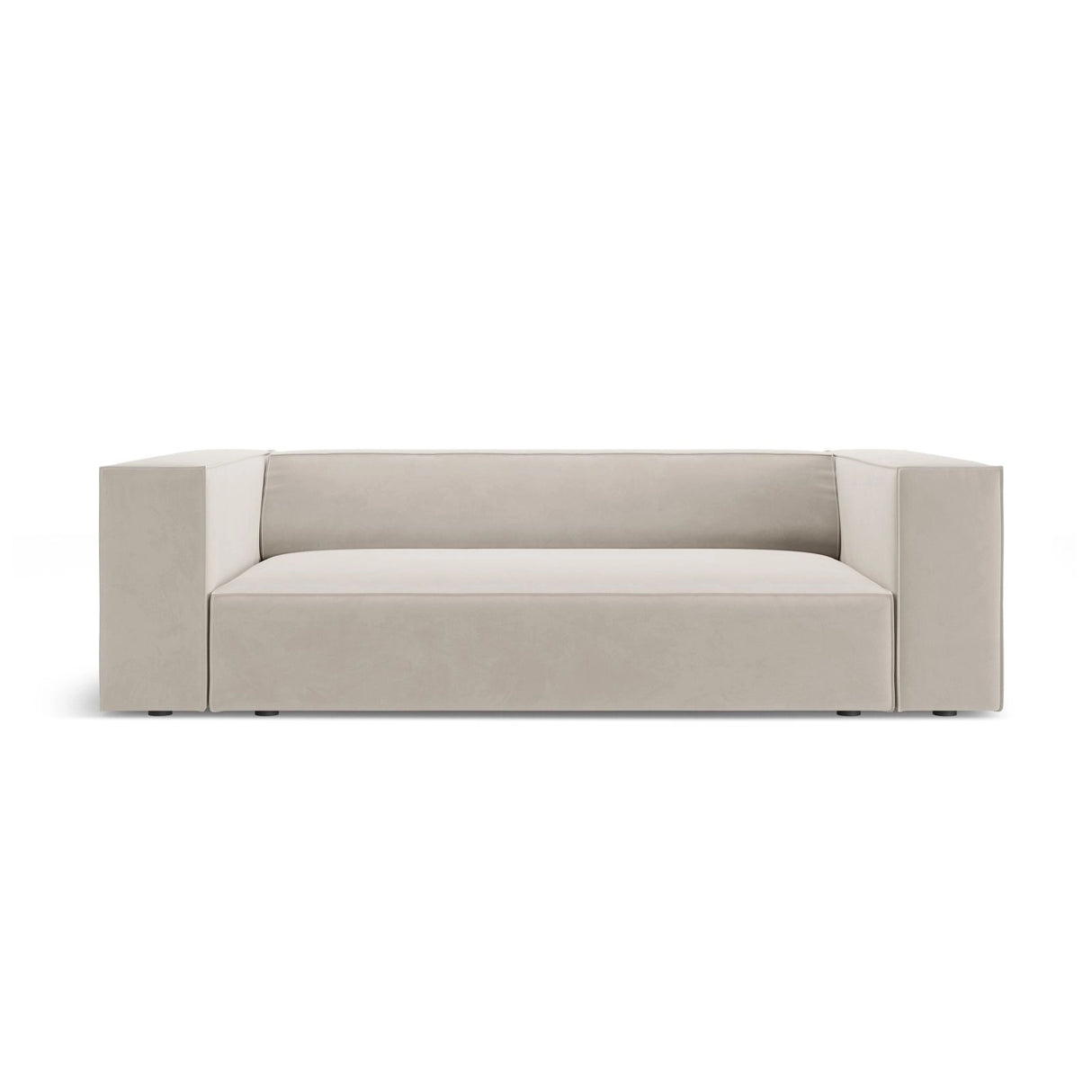 Arendal 2-Sitzer Sofa aus Samt in Ecru (Casino Sand), 180x102x70 cm von Cosmopolitan Design – Bild 1