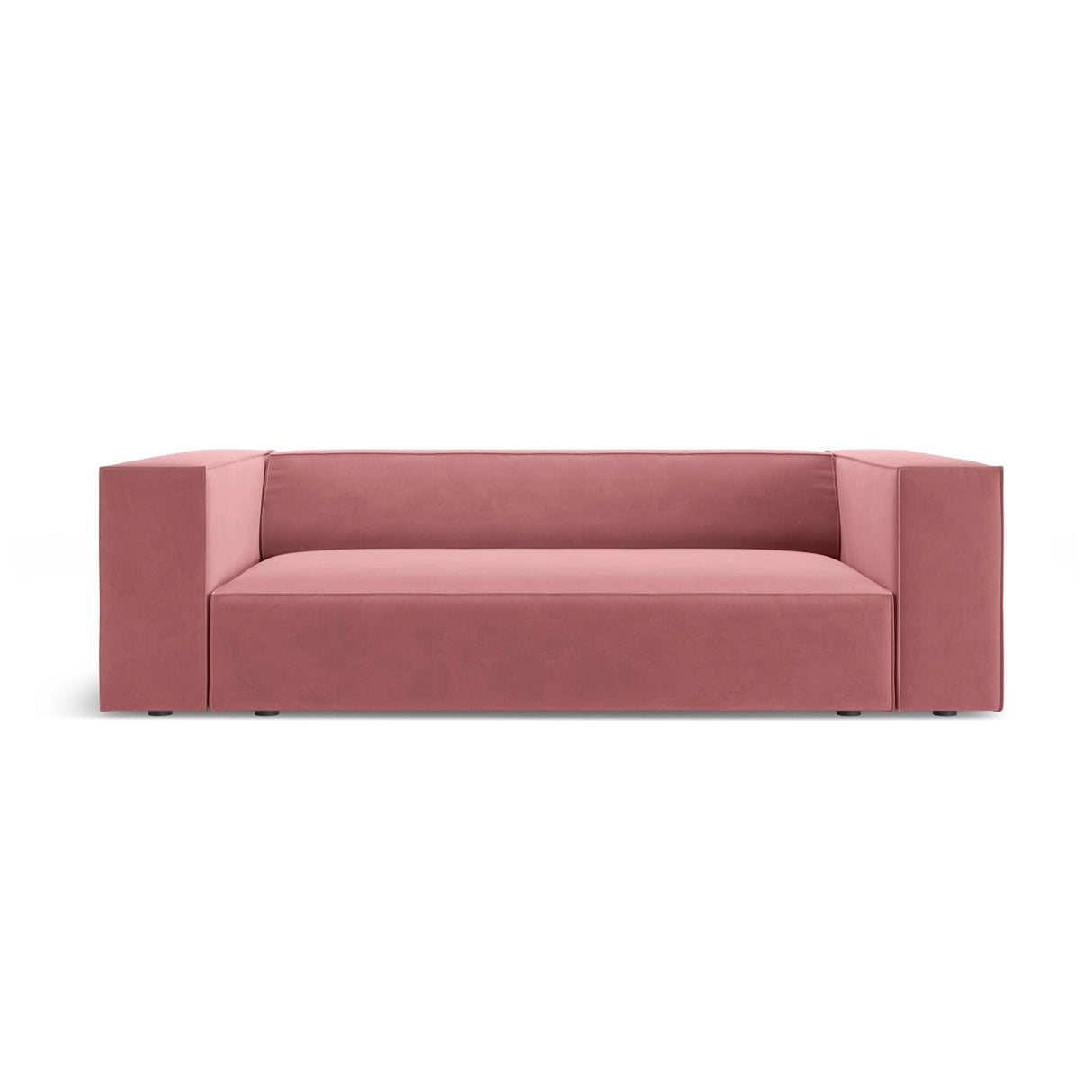 Arendal 2-Sitzer Sofa aus Samt in Flamingo (Casino Salmon), 180x102x70 cm von Cosmopolitan Design – Bild 1