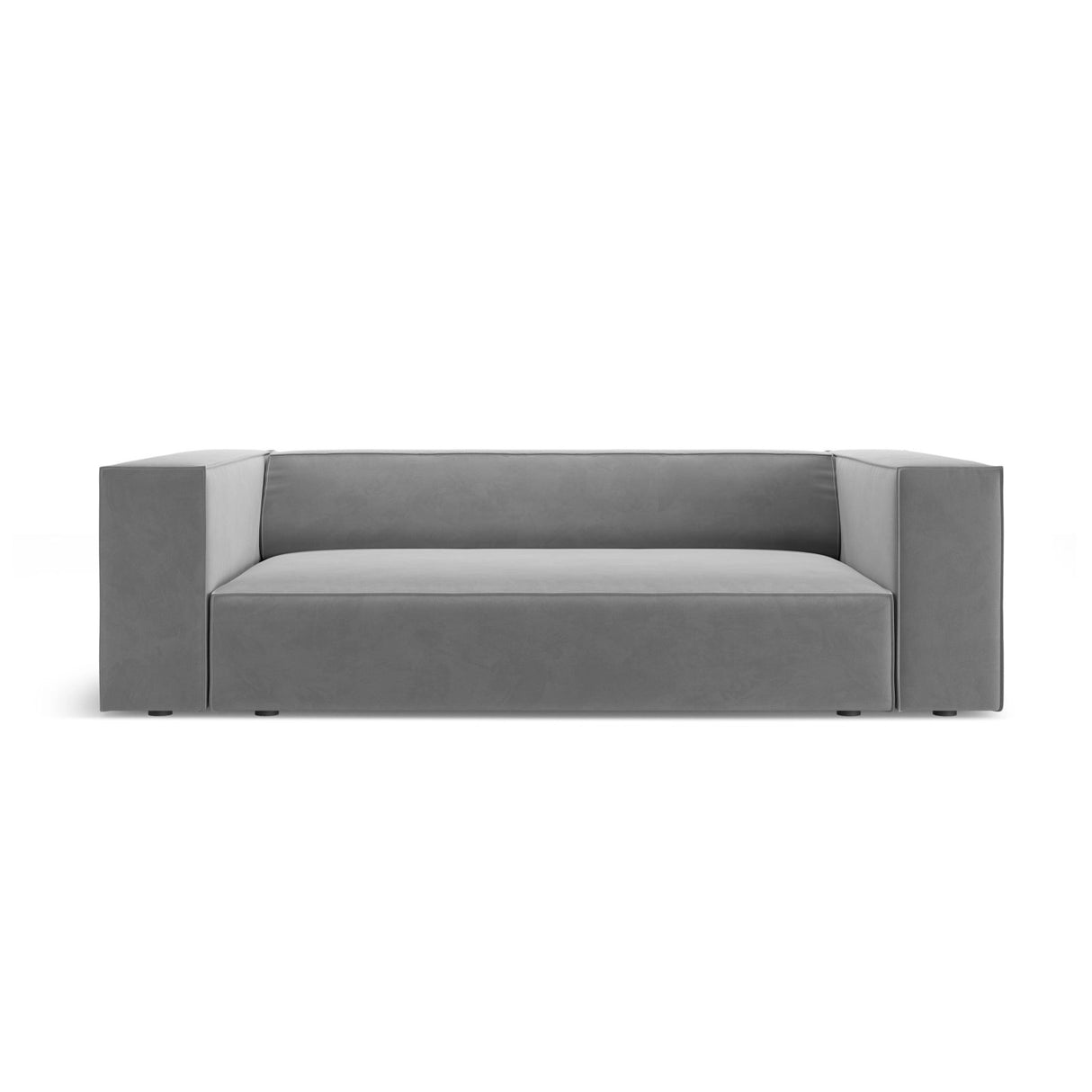 Arendal 2-Sitzer Sofa aus Samt in Hellgrau (Casino Ash), 180x102x70 cm von Cosmopolitan Design – Bild 1