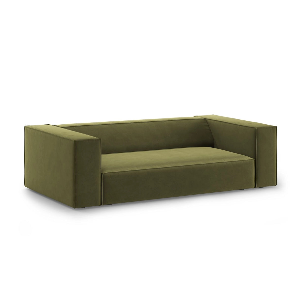 Arendal 2-Sitzer Sofa aus Samt in Hellgrün (Casino Forest), 180x102x70 cm von Cosmopolitan Design – Bild 3