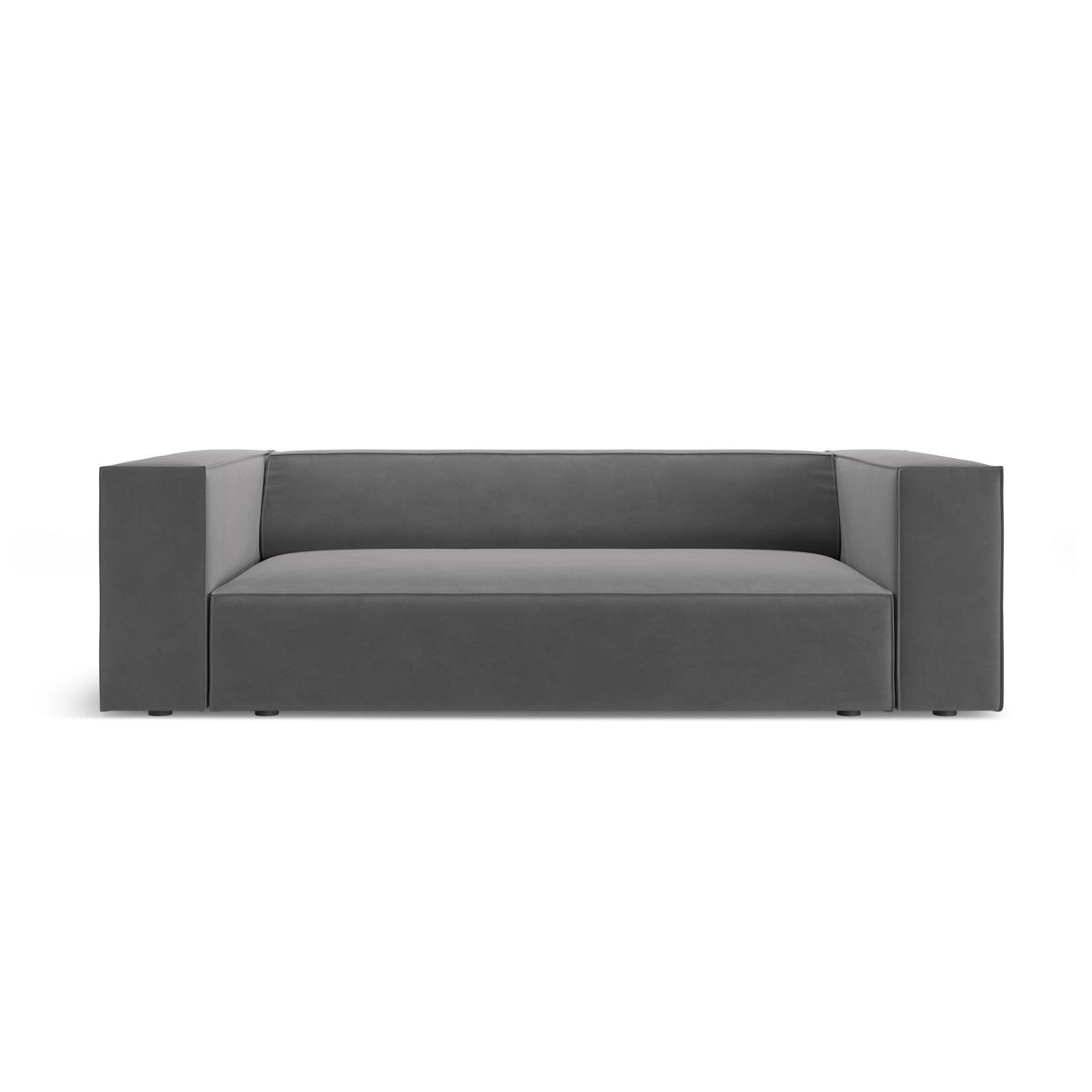 Arendal 2-Sitzer Sofa aus Samt in Warmes Grau (Casino Anthracite), 180x102x70 cm von Cosmopolitan Design – Bild 1