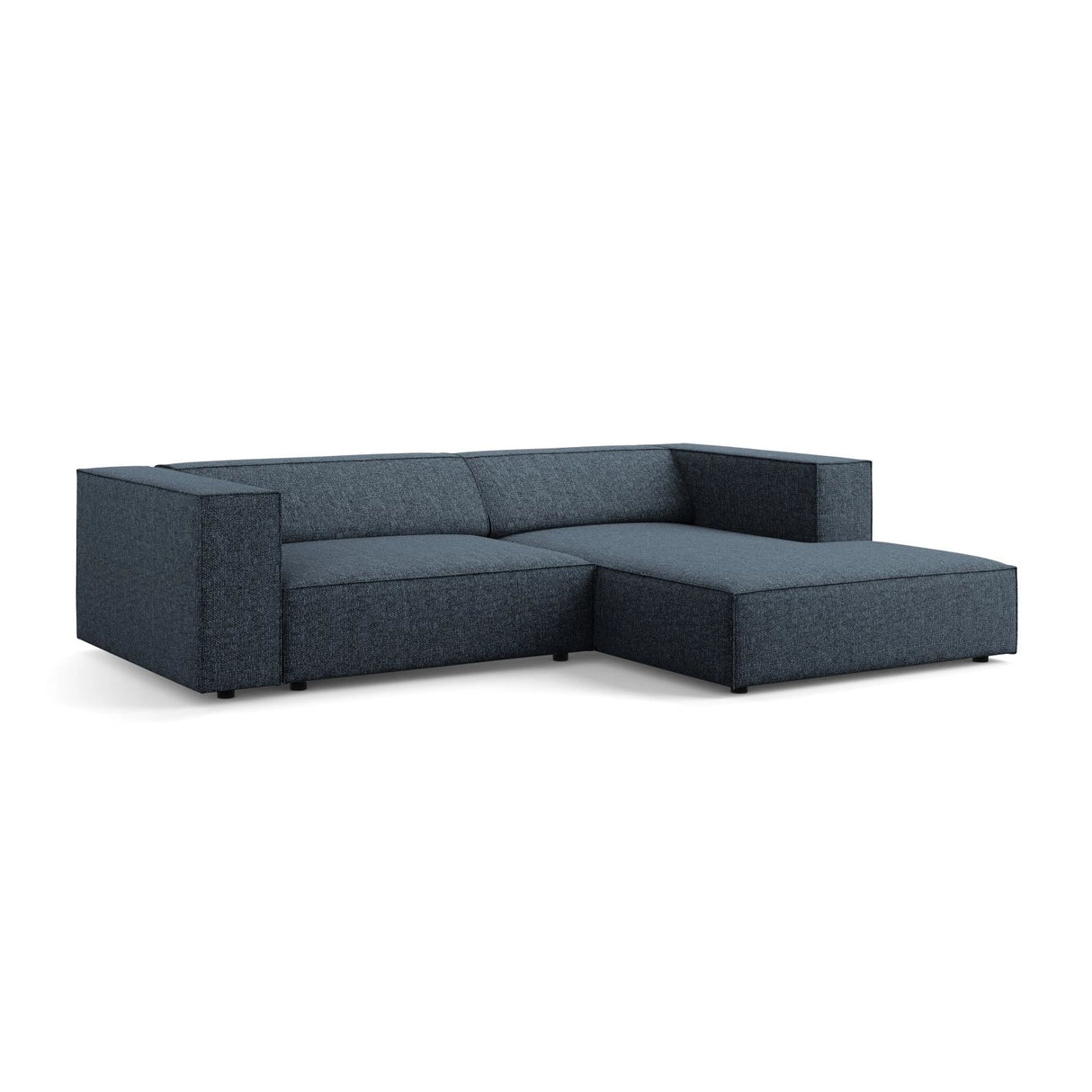 Arendal 3-Sitzer Ecksofa, Rechte Seite, aus Chenille in Königsblau (Haga 86), 224x166x70 cm von Cosmopolitan Design – Bild 4