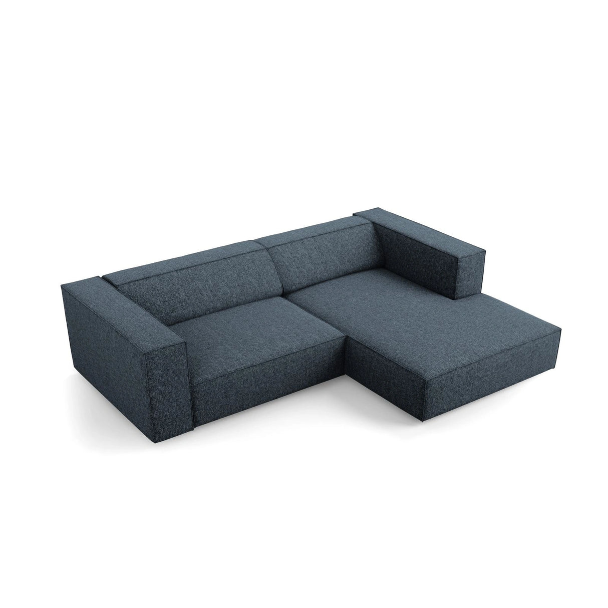 Arendal 3-Sitzer Ecksofa, Rechte Seite, aus Chenille in Königsblau (Haga 86), 224x166x70 cm von Cosmopolitan Design – Bild 6