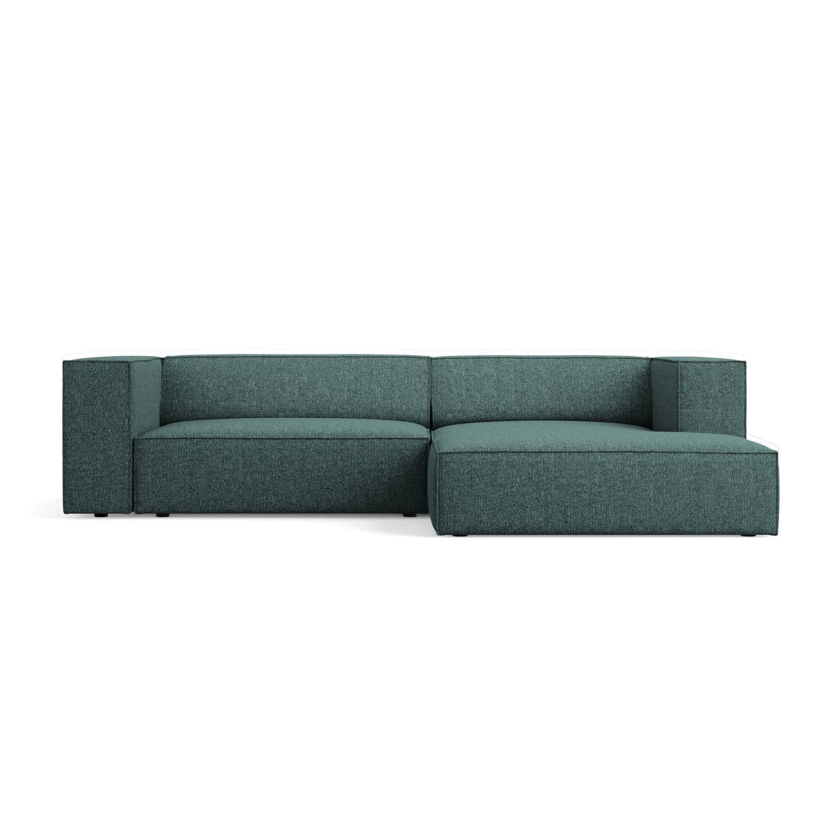 Arendal 3-Sitzer Ecksofa, Rechte Seite, aus Chenille in Petrol (Haga 78), 224x166x70 cm von Cosmopolitan Design – Bild 1