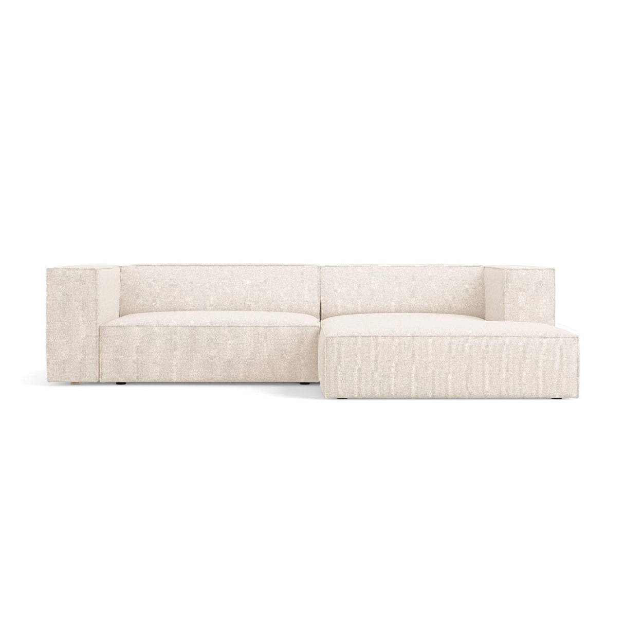 Arendal 3-Sitzer Ecksofa, Rechte Seite, aus Samt oder Chenille, 224x166x70 cm von Cosmopolitan Design – Bild 1