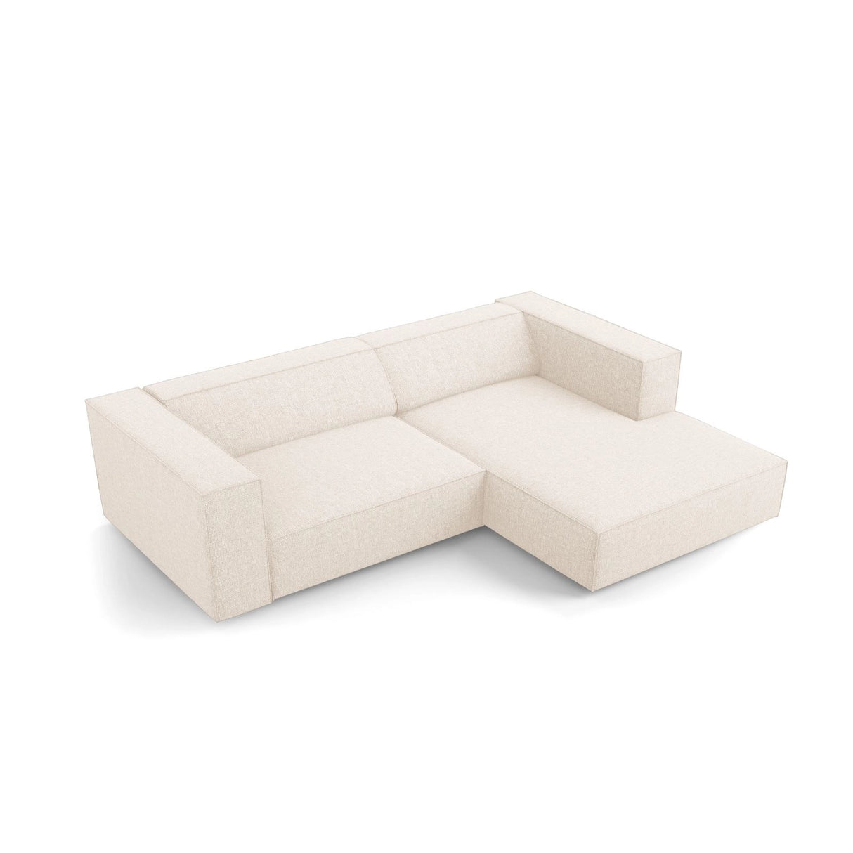 Arendal 3-Sitzer Ecksofa, Rechte Seite, aus Samt oder Chenille, 224x166x70 cm von Cosmopolitan Design – Bild 6