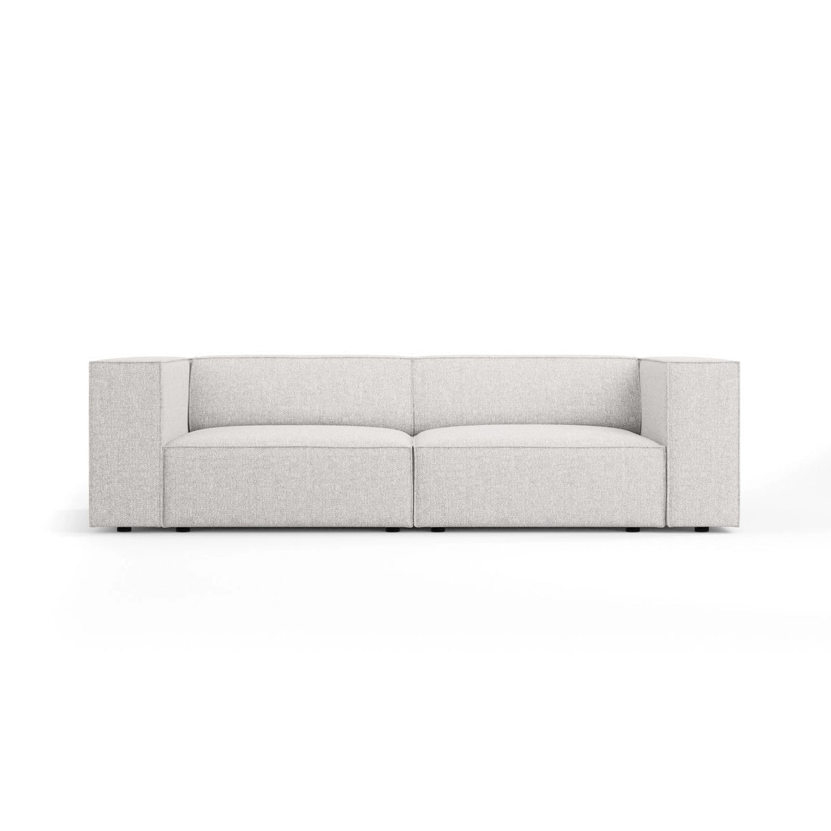 Arendal 3-Sitzer Sofa aus Chenille in Hellgrau (Haga 06), 204x102x70 cm von Cosmopolitan Design – Bild 1