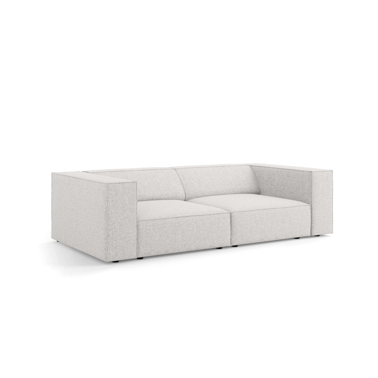 Arendal 3-Sitzer Sofa aus Chenille in Hellgrau (Haga 06), 204x102x70 cm von Cosmopolitan Design – Bild 3