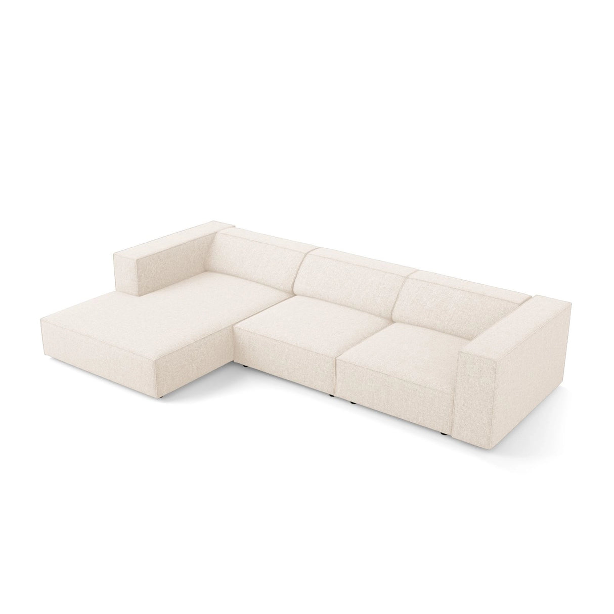 Arendal 4-Sitzer Ecksofa, Linke Seite, aus Samt oder Chenille, 284x166x70 cm von Cosmopolitan Design – Bild 5