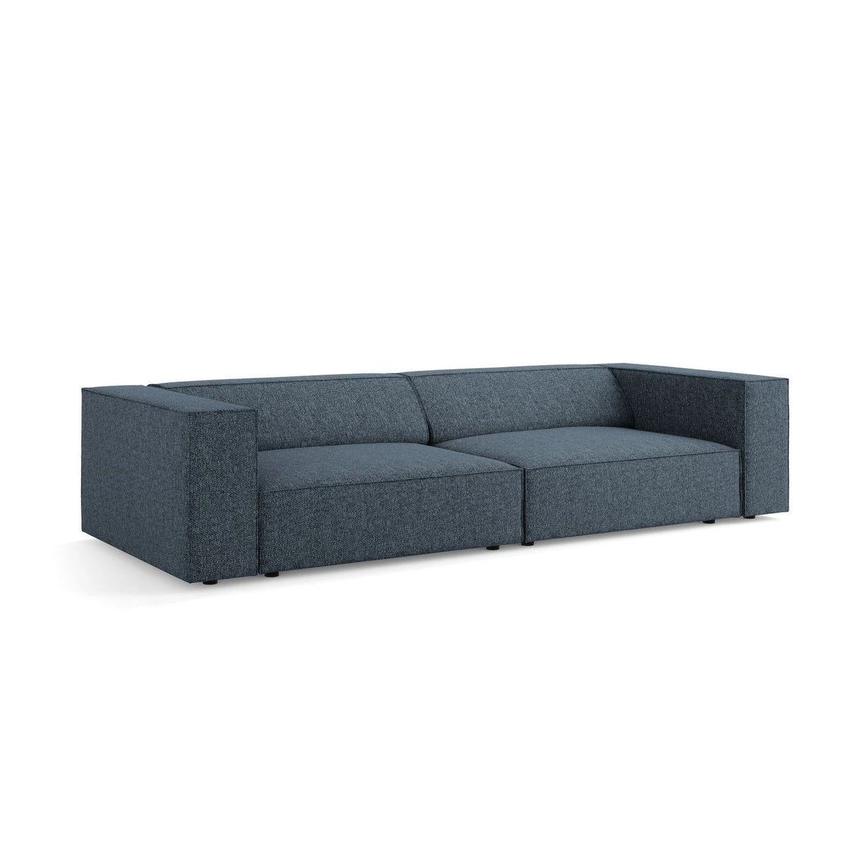 Arendal 4-Sitzer Sofa aus Chenille in Königsblau (Haga 86), 244x102x70 cm von Cosmopolitan Design – Bild 4