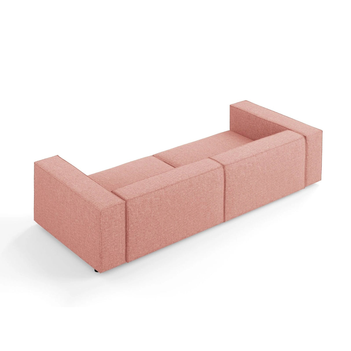 Arendal 4-Sitzer Sofa aus Chenille in Rosa (Haga 52), 244x102x70 cm von Cosmopolitan Design – Bild 5