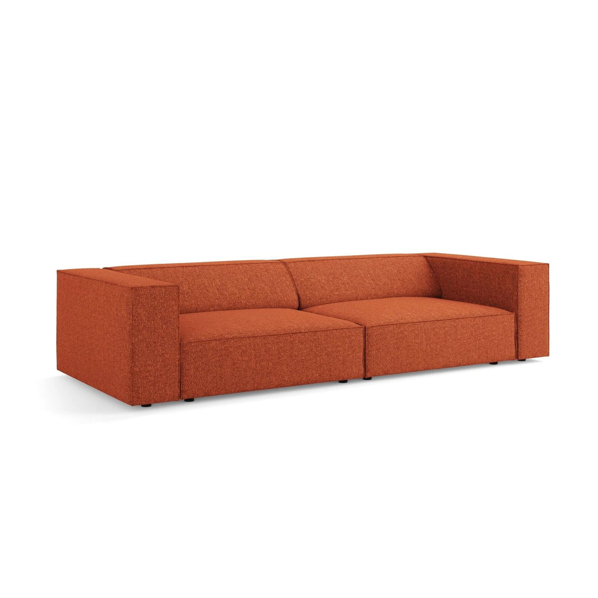 Arendal 4-Sitzer Sofa aus Chenille in Terrakotta (Haga 44), 244x102x70 cm von Cosmopolitan Design – Bild 4