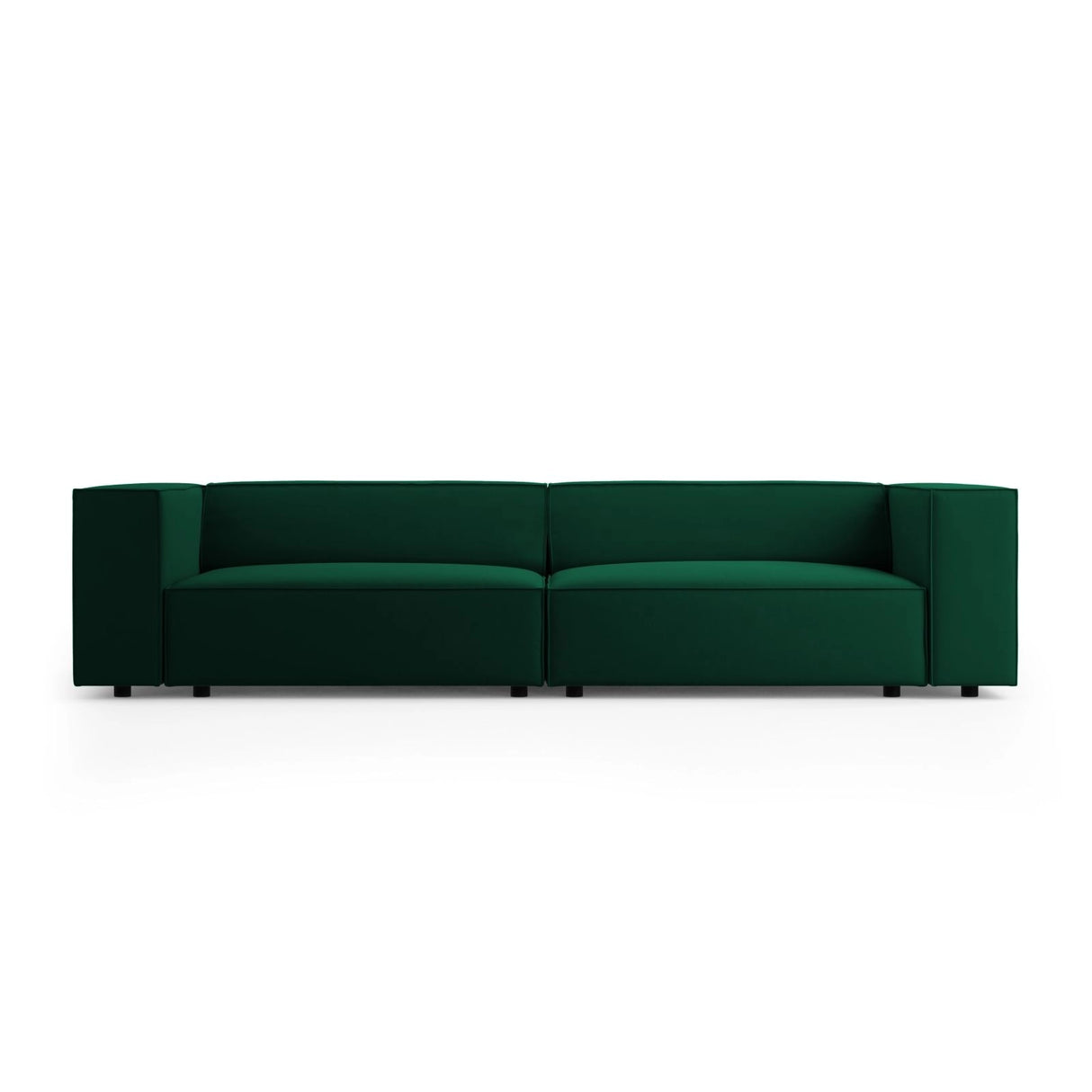 Arendal 4-Sitzer Sofa aus Samt in Flaschengrün (Casino Deep Green), 244x102x70 cm von Cosmopolitan Design – Bild 1