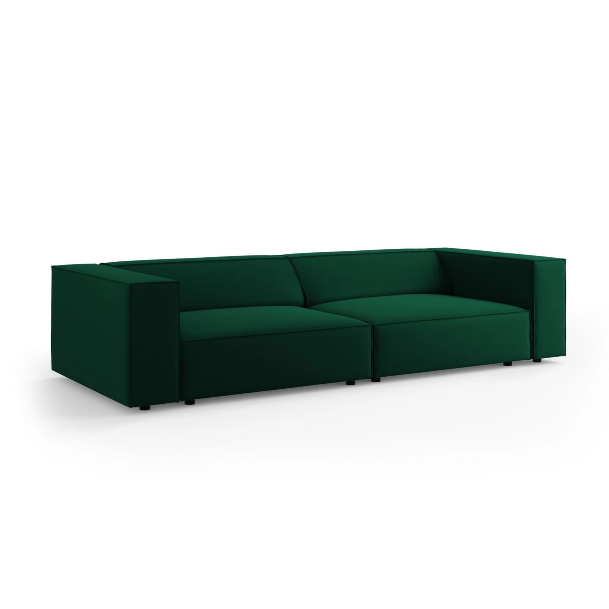 Arendal 4-Sitzer Sofa aus Samt in Flaschengrün (Casino Deep Green), 244x102x70 cm von Cosmopolitan Design – Bild 3