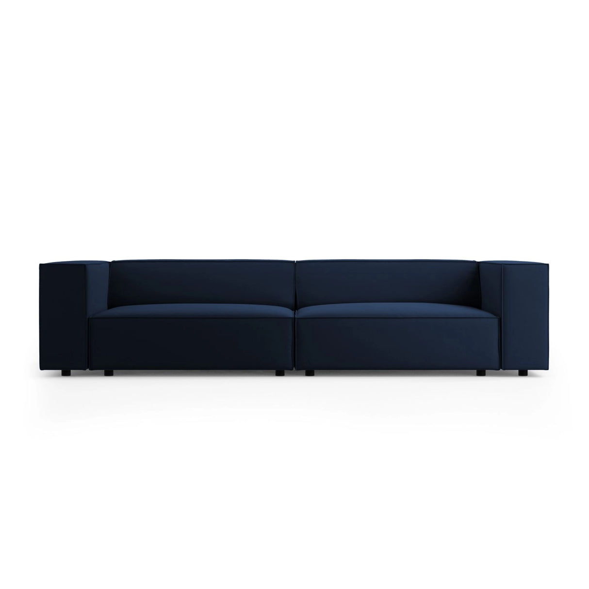 Arendal 4-Sitzer Sofa aus Samt in Königsblau (Casino Deep Blue), 244x102x70 cm von Cosmopolitan Design – Bild 1