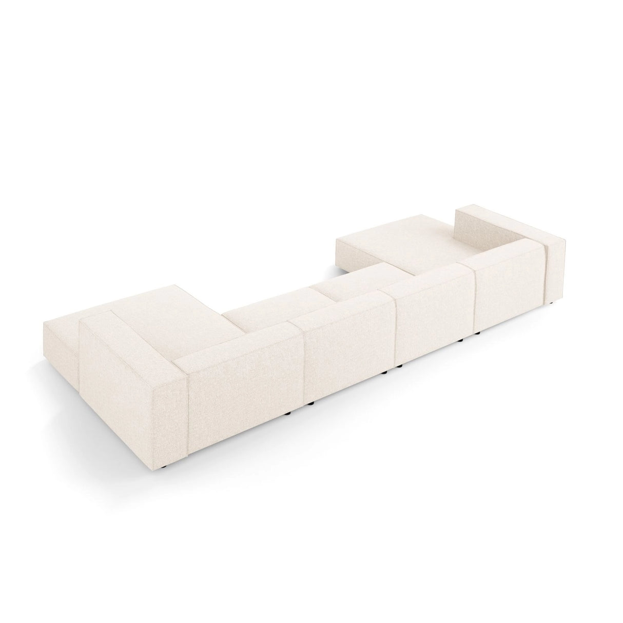 Arendal 6-Sitzer Panorama Sofa aus Samt oder Chenille, 364x166x70 cm von Cosmopolitan Design – Bild 4