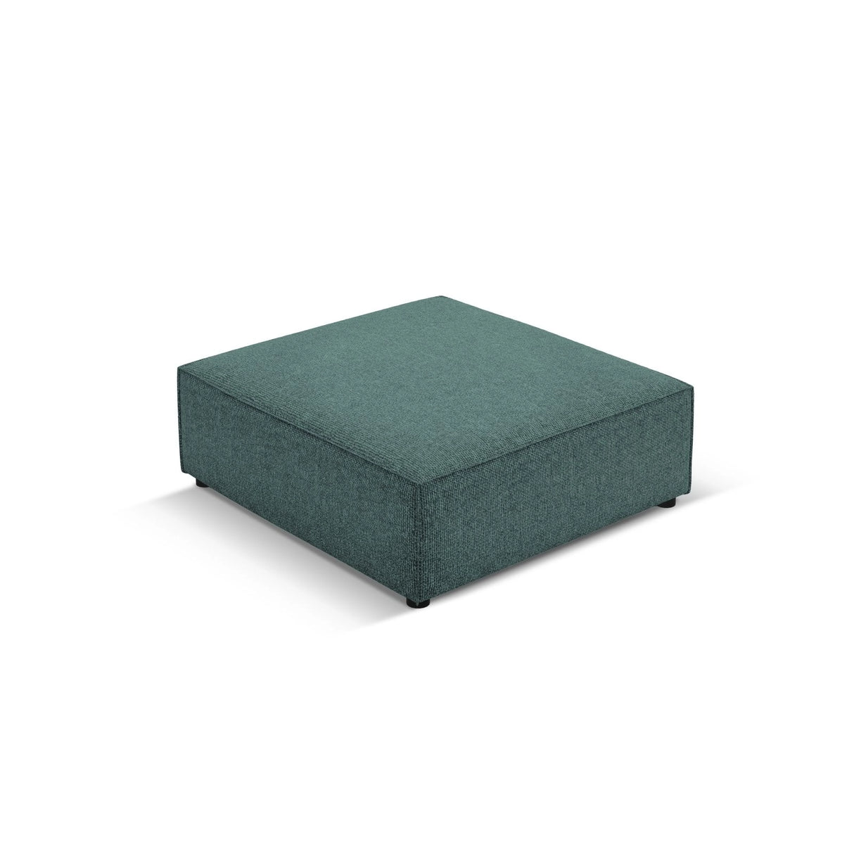 Arendal Pouf aus Chenille in Petrol (Haga 78), 102x80x40 cm von Cosmopolitan Design – Bild 4