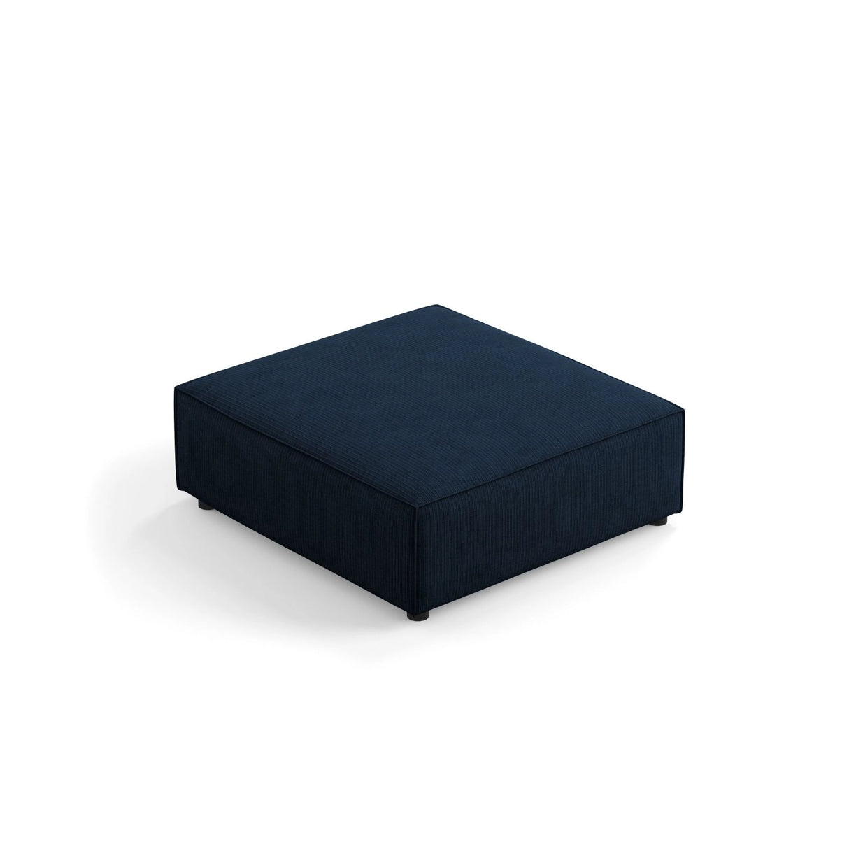 Arendal Pouf aus Chenille mit Cordoptik in Königsblau (Brave Me 7), 102x80x40 cm von Cosmopolitan Design – Bild 3