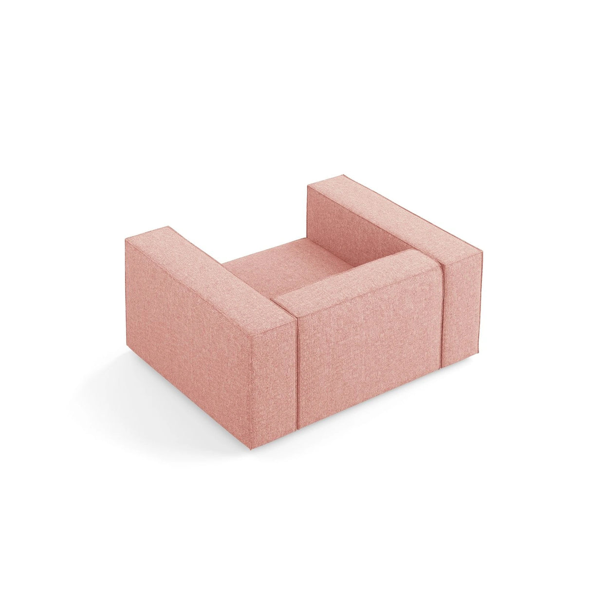 Arendal Sessel aus Chenille in Rosa (Haga 52), 124x102x70 cm von Cosmopolitan Design – Bild 5