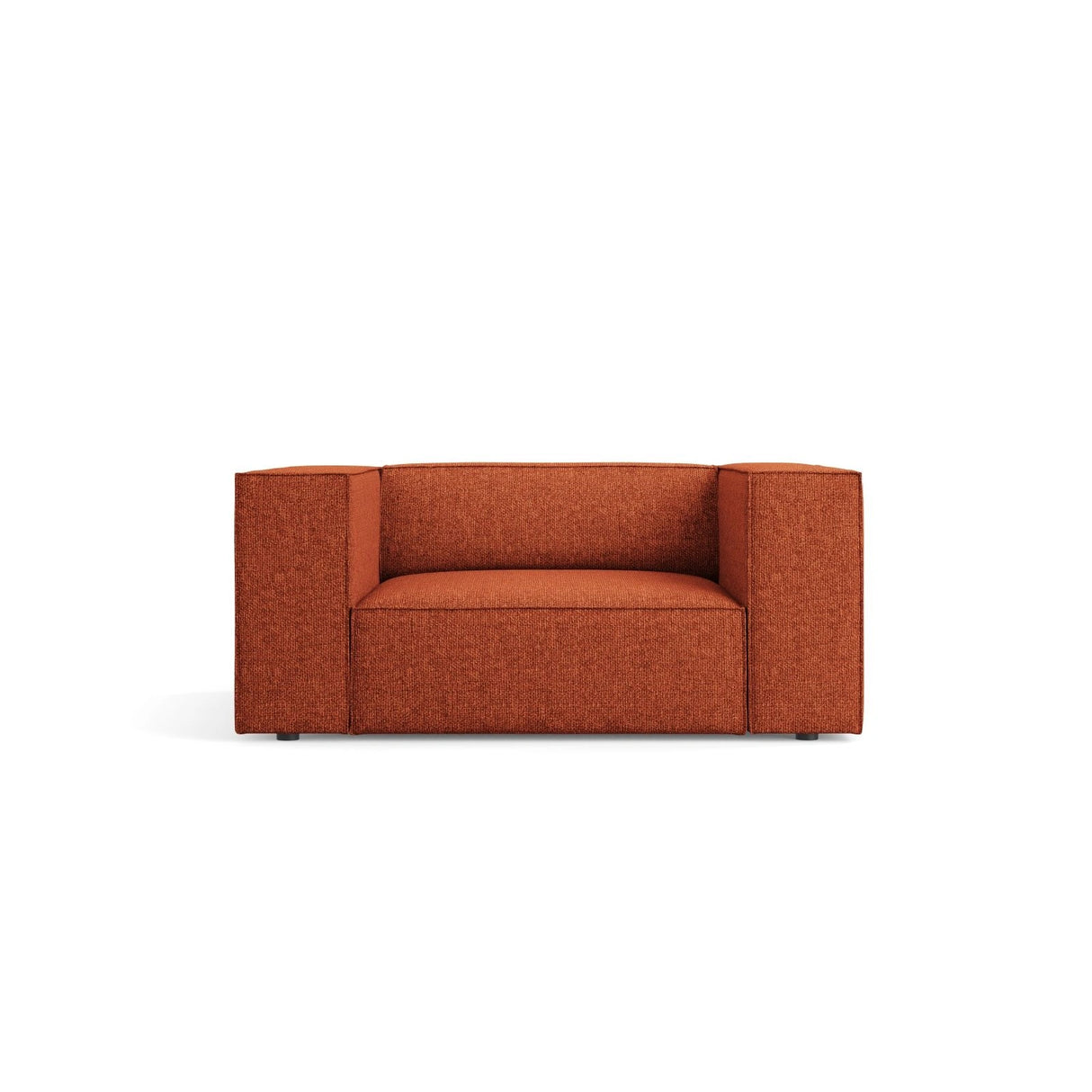 Arendal Sessel aus Chenille in Terrakotta (Haga 44), 124x102x70 cm von Cosmopolitan Design – Bild 1