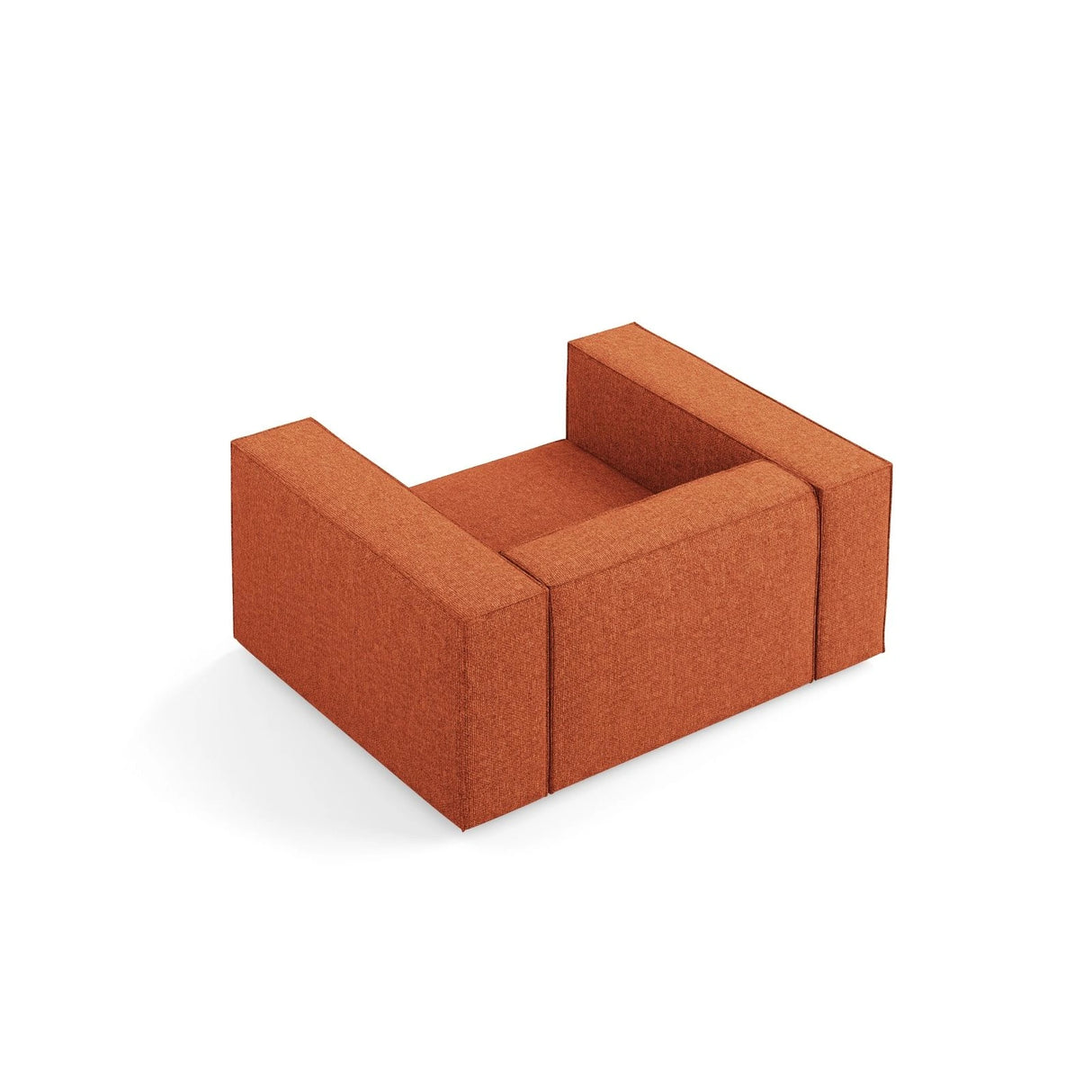 Arendal Sessel aus Chenille in Terrakotta (Haga 44), 124x102x70 cm von Cosmopolitan Design – Bild 5