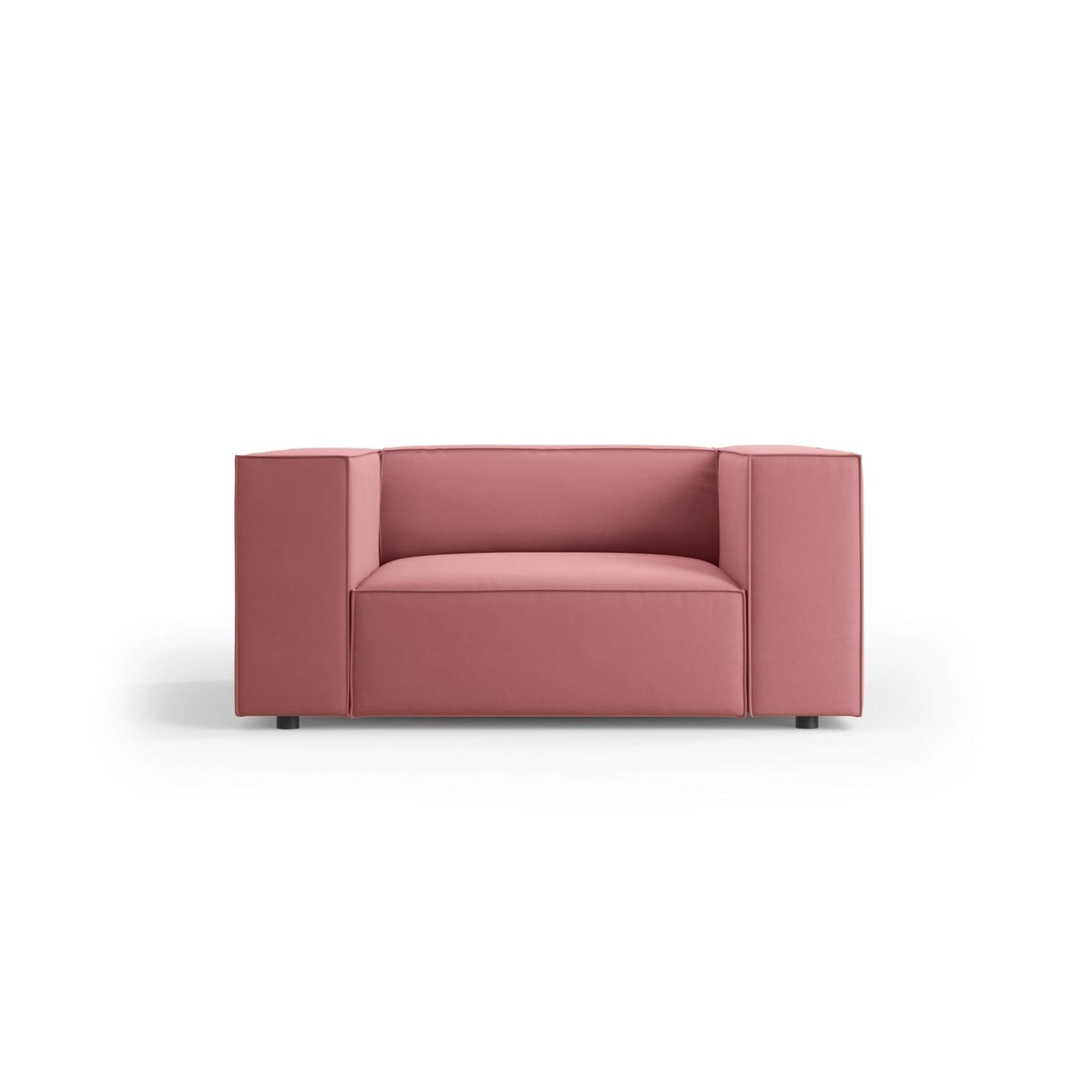 Arendal Sessel aus Samt in Flamingo (Casino Salmon), 124x102x70 cm von Cosmopolitan Design – Bild 1