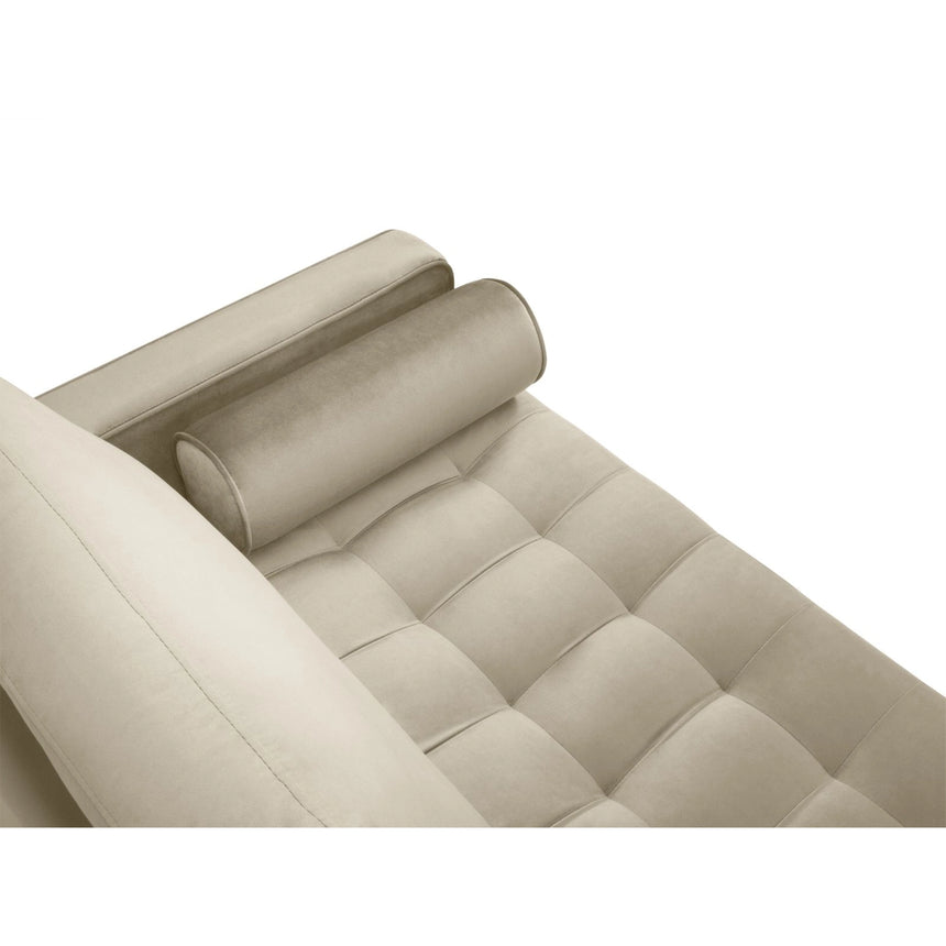 Aspen 2-Sitzer Sofa aus Samt in Dunkelbeige (Salvador 2), 174x90x90 cm von Cosmopolitan Design – Bild 4